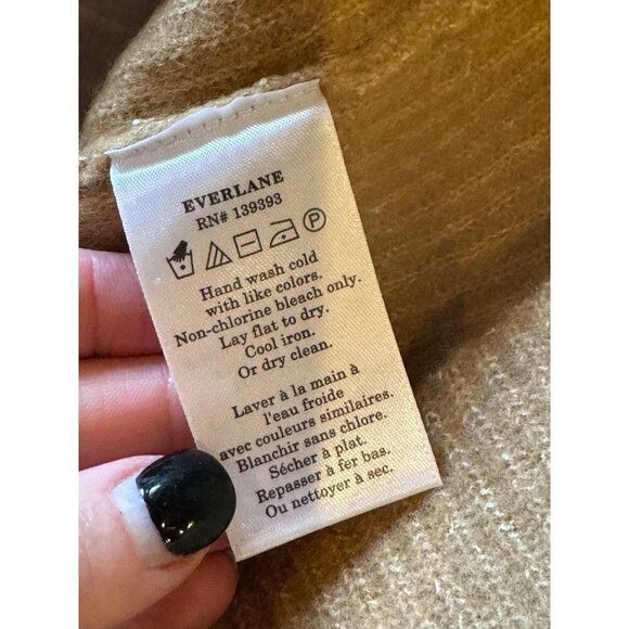 Everlane Camel Yak And Wool Blend The Cozy Stretch Knit Cropped Tank Size XS NWT - Picture 9 of 10